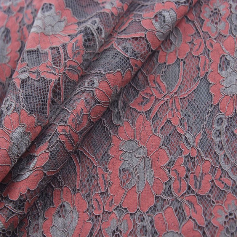 Lace Fabric Dress Scallop Edge Nylon for Women's Wear Wholesale Suppli 15